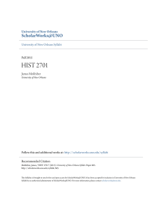 HIST 2701 - ScholarWorks@UNO