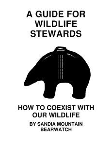 2003 Wildlife Guide - Sandia Mountain BearWatch