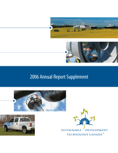 Supplement to the 2006 Annual Report