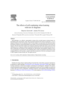 The effects of self-explaining when learning with text or