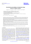 Acceleration and radiation of ultra