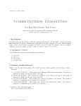 Number Patterns: Introduction