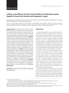 A Study on the Efficacy of Proton Pump Inhibitors in