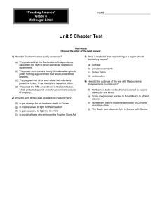 Unit 5 Chapter Test