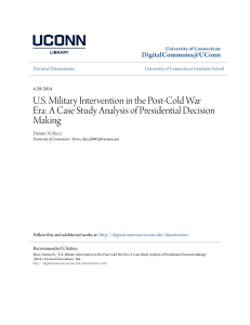 U.S. Military Intervention in the Post
