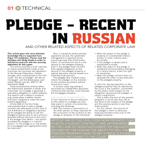 pledge – recent in russian