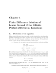Chapter 1 Finite Difference Solution of Linear Second Order Elliptic