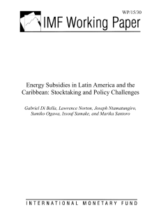 Energy Subsidies in Latin America and the Caribbean: Stocktaking