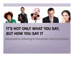 IT`S NOT ONLY WHAT YOU SAY, BUT HOW YOU SAY IT