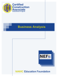 Business Analysis - NAWIC South Central Region