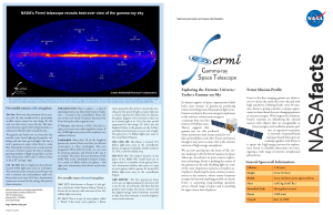Fermi Fact Sheet - Fermi Gamma-ray Space Telescope