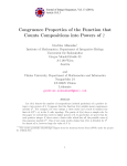 Congruence Properties of the Function that Counts Compositions
