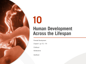 Prenatal Development Chapter 5 pp 172 - 179
