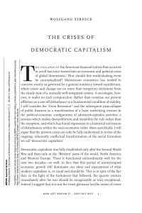 The Crises of Democratic Capitalism