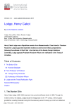 Lodge, Henry Cabot - 1914-1918-Online. International Encyclopedia