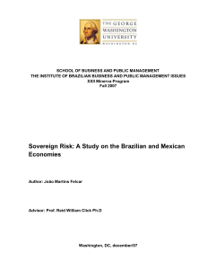 Sovereign Risk: A Study on the Brazilian and Mexican Economies