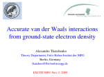 Accurate van der Waals interactions from groundstate