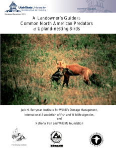 A Landowner`s Guide to Common North American Predators of