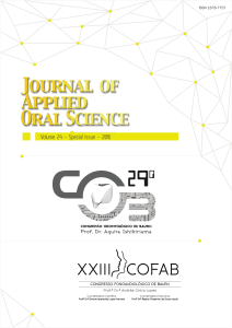 J Appl Oral Sci. - Acesso FOB – USP