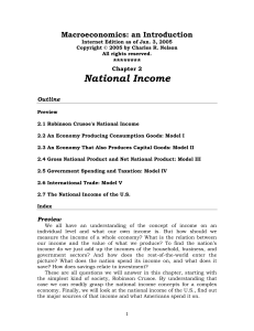 Chapter 2: National Income
