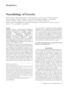Neurobiology of Exercise