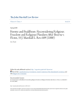 Boerne and Buddhism - The John Marshall Institutional Repository