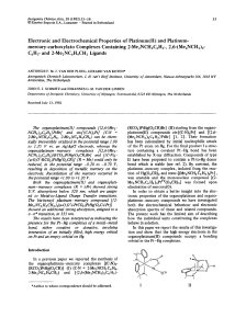 Electronic and Electrochemical Properties of Platinum(H) and
