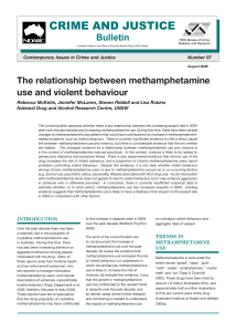 The relationship between methamphetamine use and violent