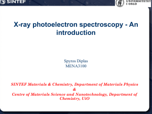 X-ray photoelectron spectroscopy - An introduction