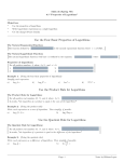 Use the Four Basic Properties of Logarithms Use the Product Rule