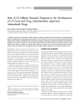 Role of US Military Research Programs in the Development of US