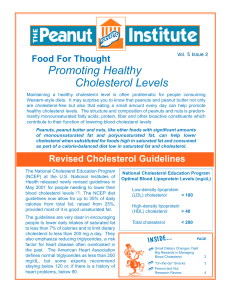 Promoting Healthy Cholesterol Levels