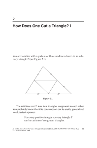 How Does One Cut a Triangle?