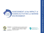 ASSESSMENT of the IMPACT of HUMAN ACTIVITIES on MARINE ENVIRONMENT