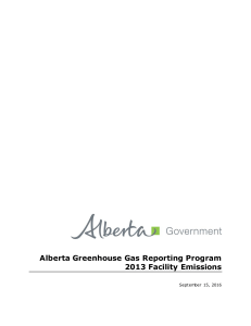 Alberta Greenhouse Gas Reporting Program