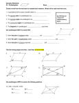 Geometry Worksheet 6.2