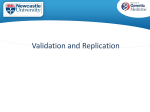 Validation and Replication