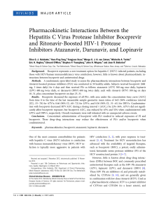 Pharmacokinetic Interactions Between the Hepatitis C Virus