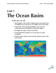 Unit 1 The Ocean Basins