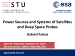 Power Sources and Systems of Satellites and Deep Space Probes