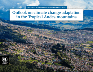 Outlook on climate change adaptation in the Tropical Andes