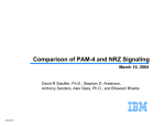 Comparison of PAM-4 and NRZ Signaling
