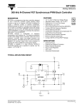 SiP12205 300 kHz N-Channel FET Synchronous PWM Buck