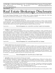 Real Estate Brokerage Disclosure