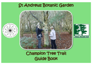 St Andrews Botanic Garden Champion Tree Trail Guide Book