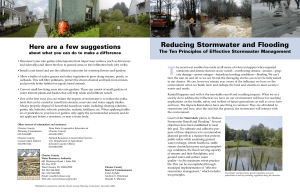 Reducing Stormwater and Flooding