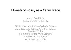 Monetary Policy as a Carry Trade