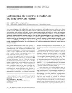 Gastrointestinal Flu: Norovirus in Health Care and Long
