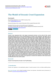 The Model of Oceanic Crust Expansion