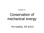 Conservation of mechanical energy